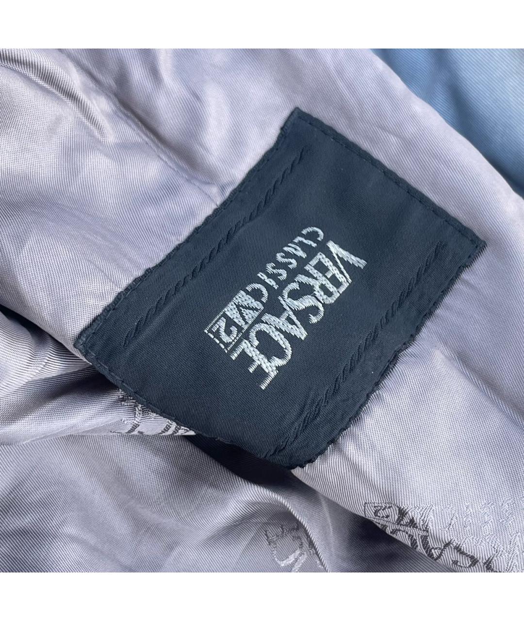 VERSACE Серебрянный полиамидовый тренч/плащ, фото 7