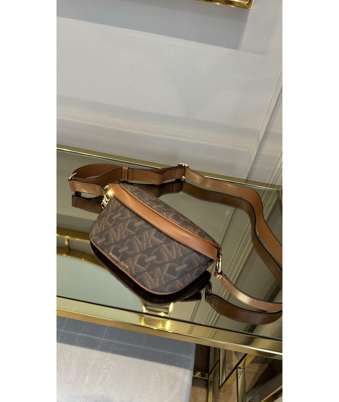MICHAEL KORS Коричневая поясная сумка, фото 3