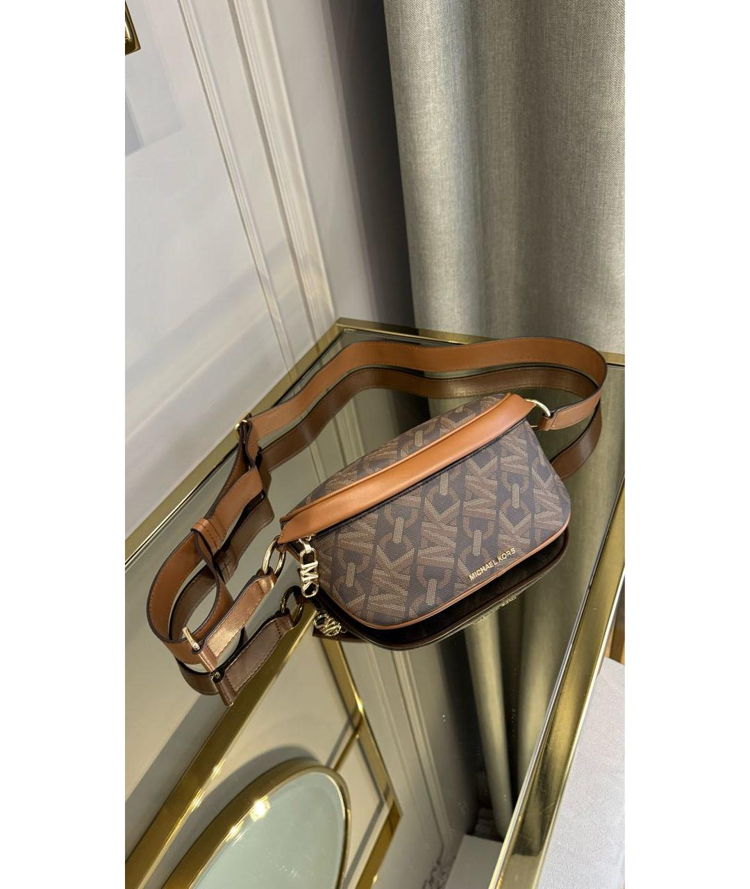 MICHAEL KORS Коричневая поясная сумка, фото 5