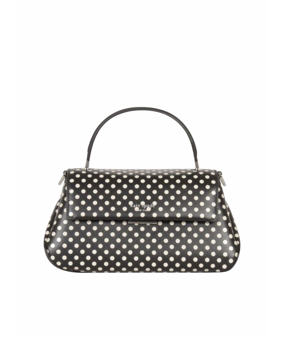 KATE SPADE Черная кожаная сумка с короткими ручками, фото 1