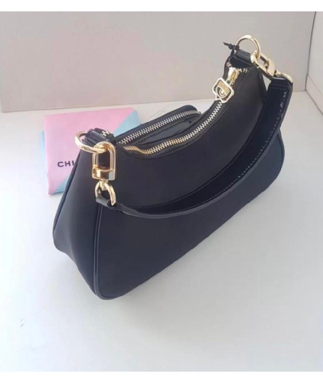 CHIARA FERRAGNI Черная сумка тоут из искусственной кожи, фото 8