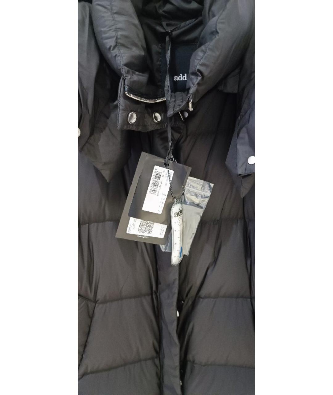ADD Черный полиэстеровый пуховик, фото 3