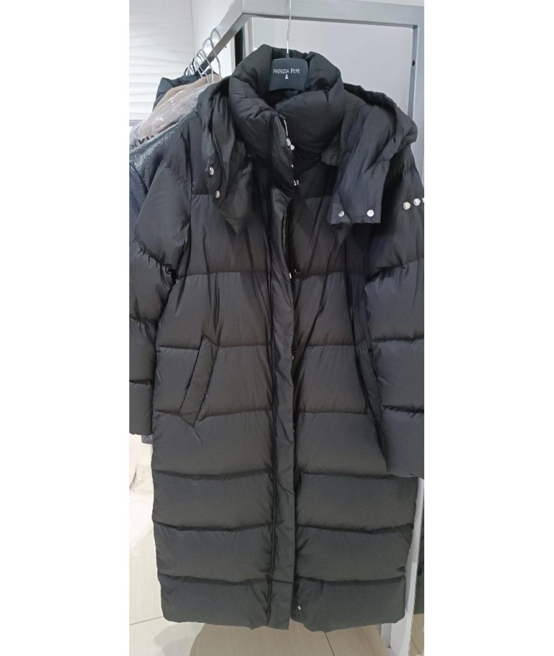 ADD Черный полиэстеровый пуховик, фото 5