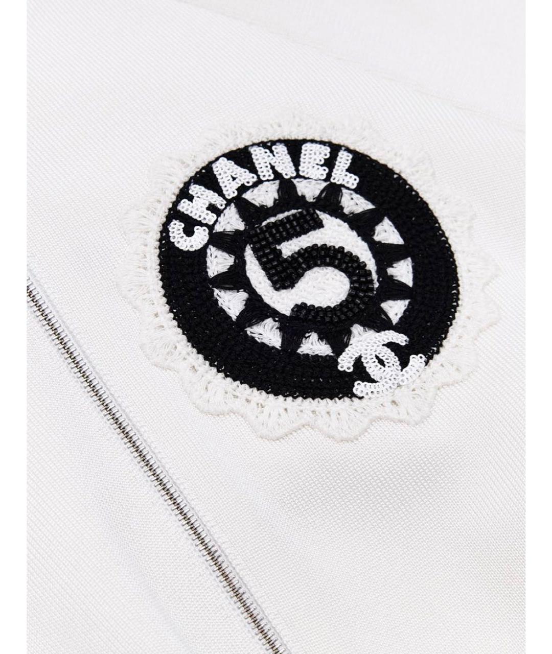 CHANEL Белый вискозный кардиган, фото 2