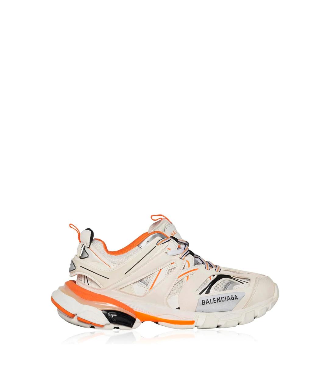 BALENCIAGA Белые кожаные кроссовки, фото 10