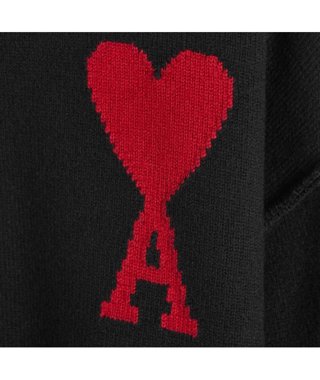 Ami Paris Черный шерстяной джемпер / свитер, фото 3