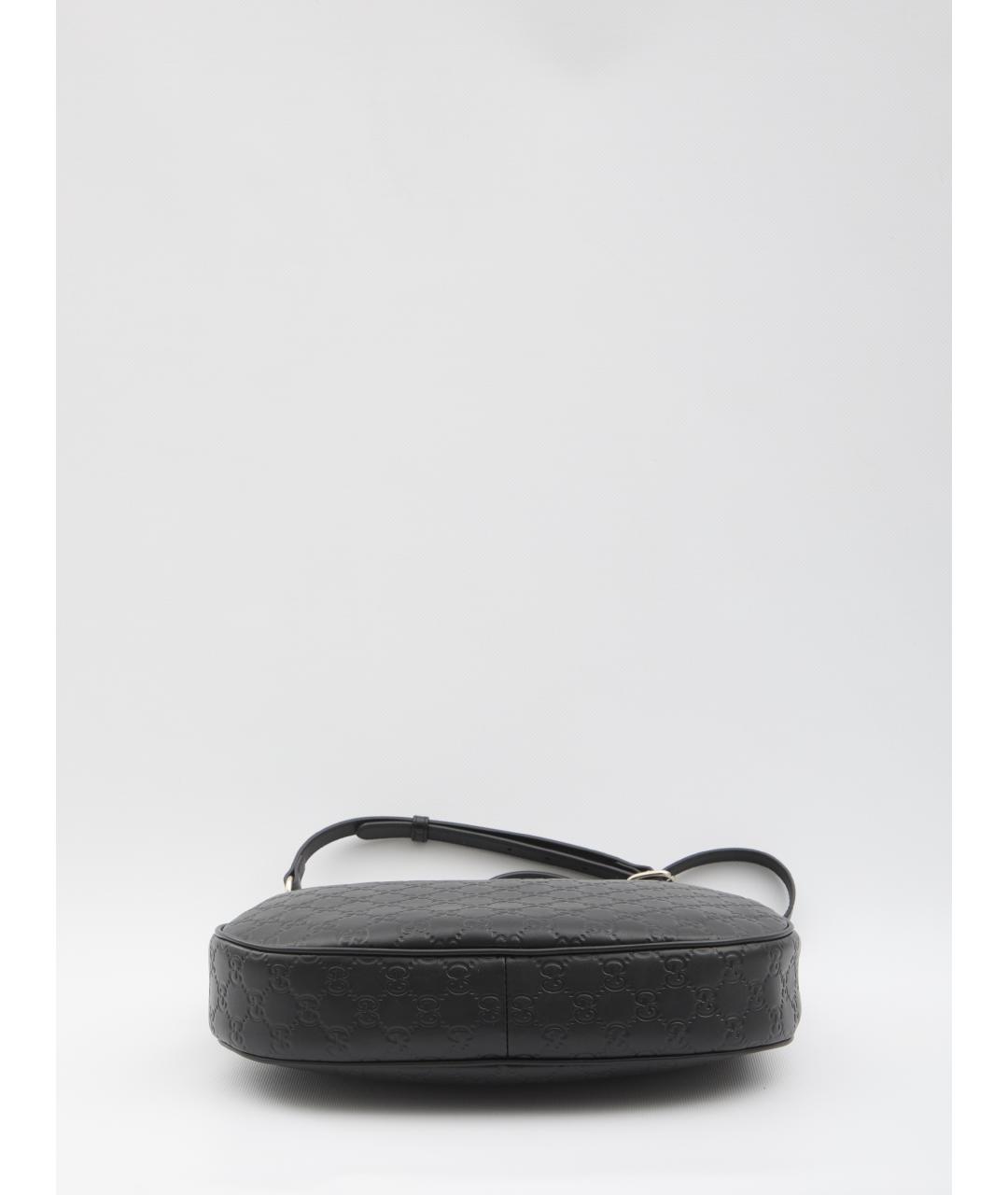 GUCCI Черная кожаная сумка с короткими ручками, фото 2
