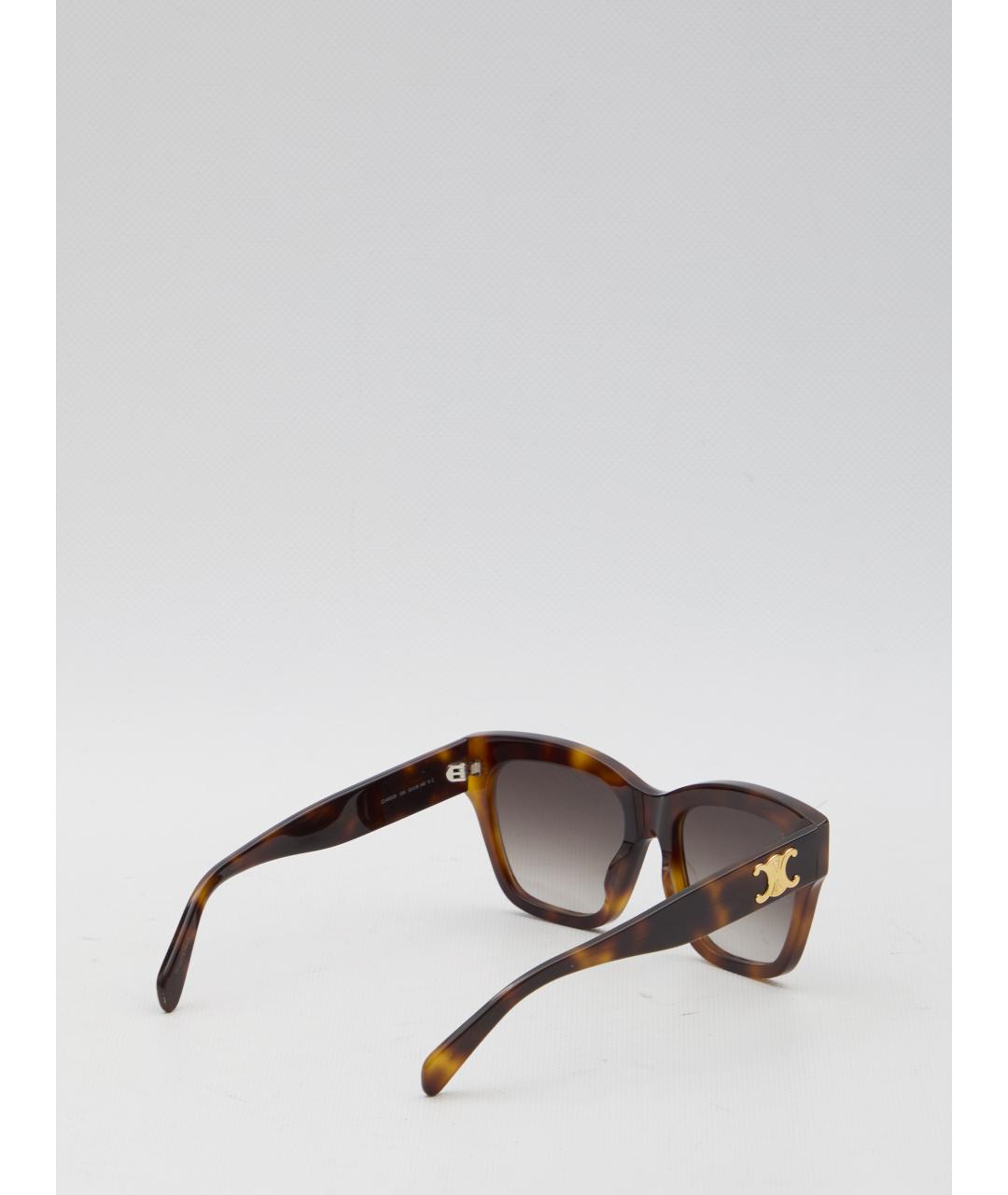 CELINE Коричневые солнцезащитные очки, фото 2