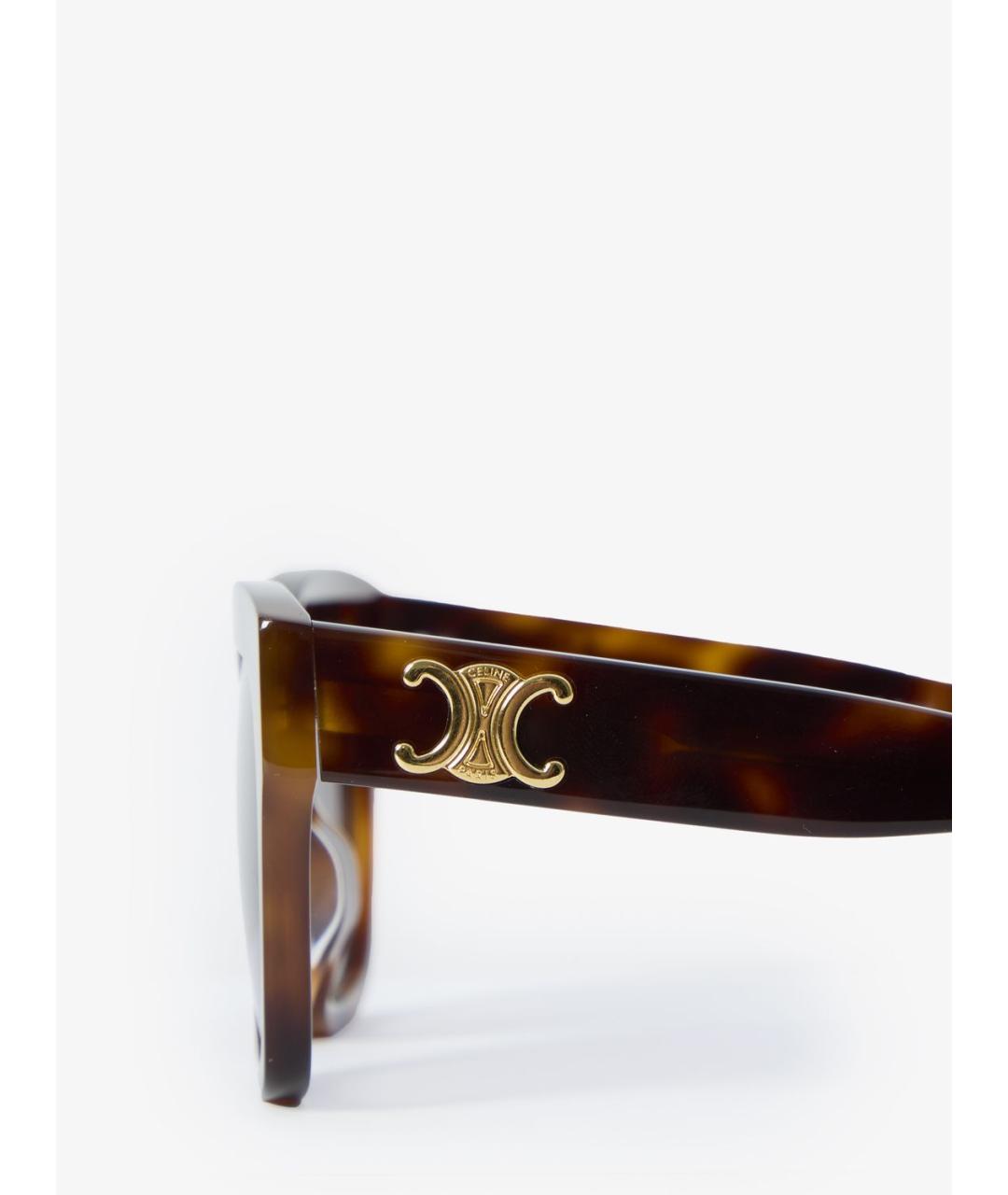 CELINE Коричневые солнцезащитные очки, фото 3