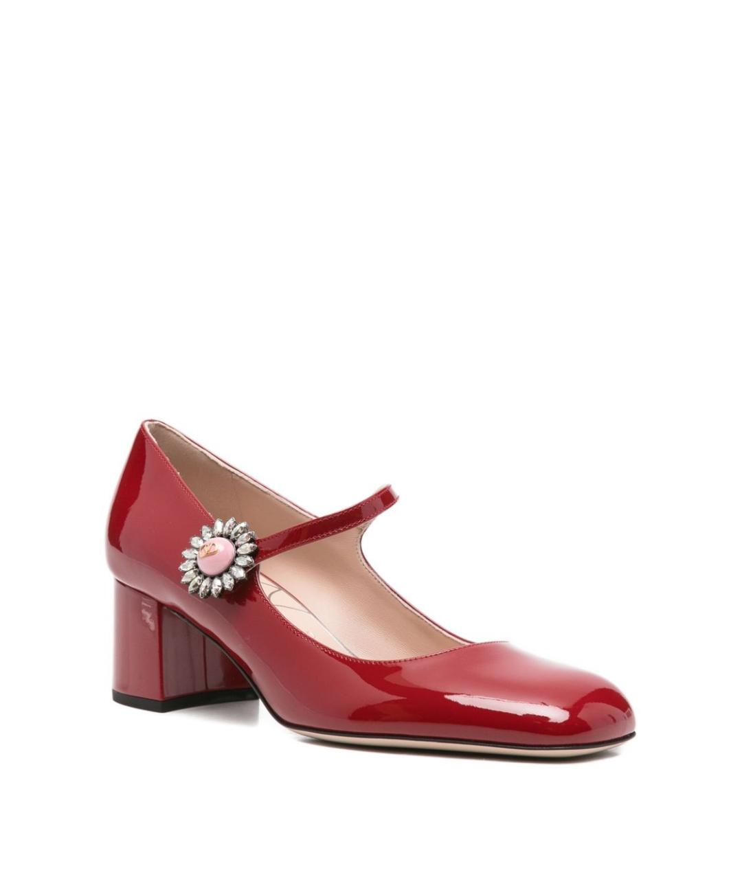 VALENTINO Красные кожаные туфли, фото 2