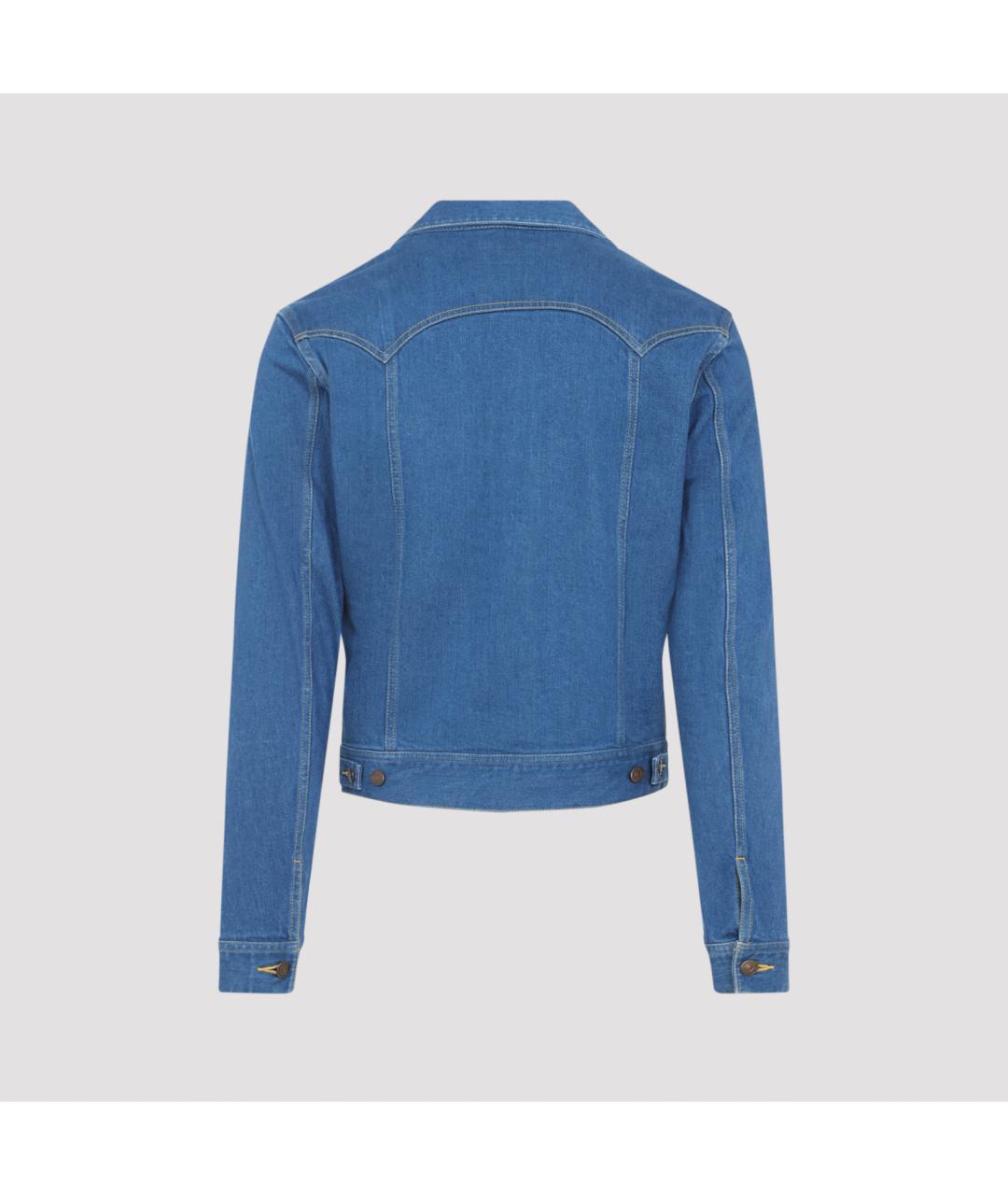 CELINE Синяя хлопковая куртка, фото 2