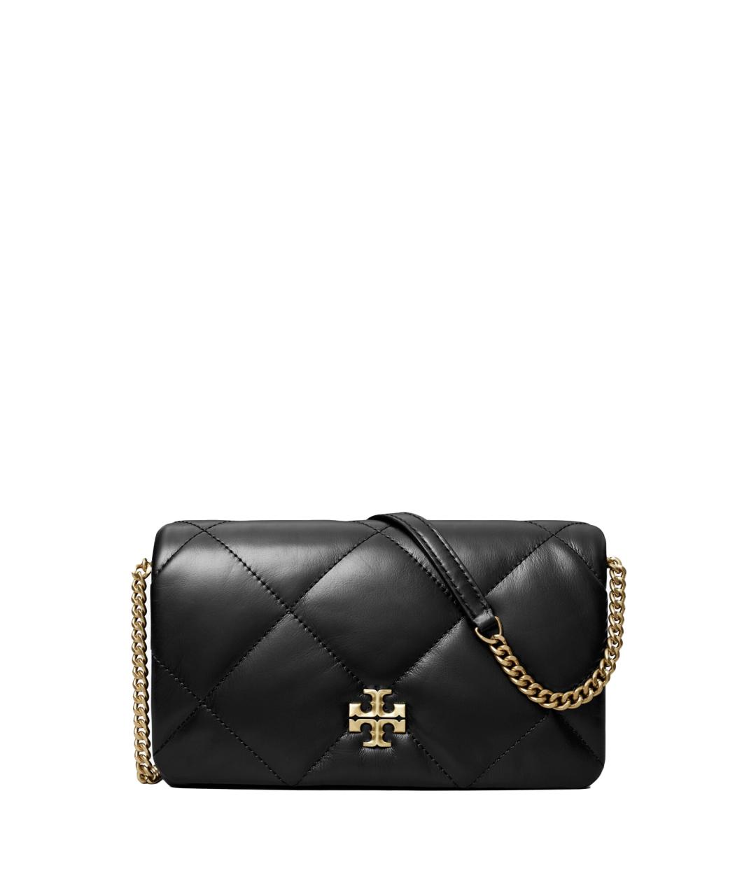 TORY BURCH Черная кожаная сумка через плечо, фото 1