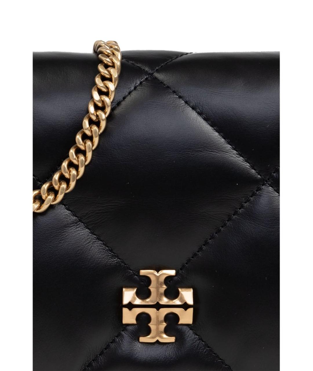 TORY BURCH Черная кожаная сумка через плечо, фото 5