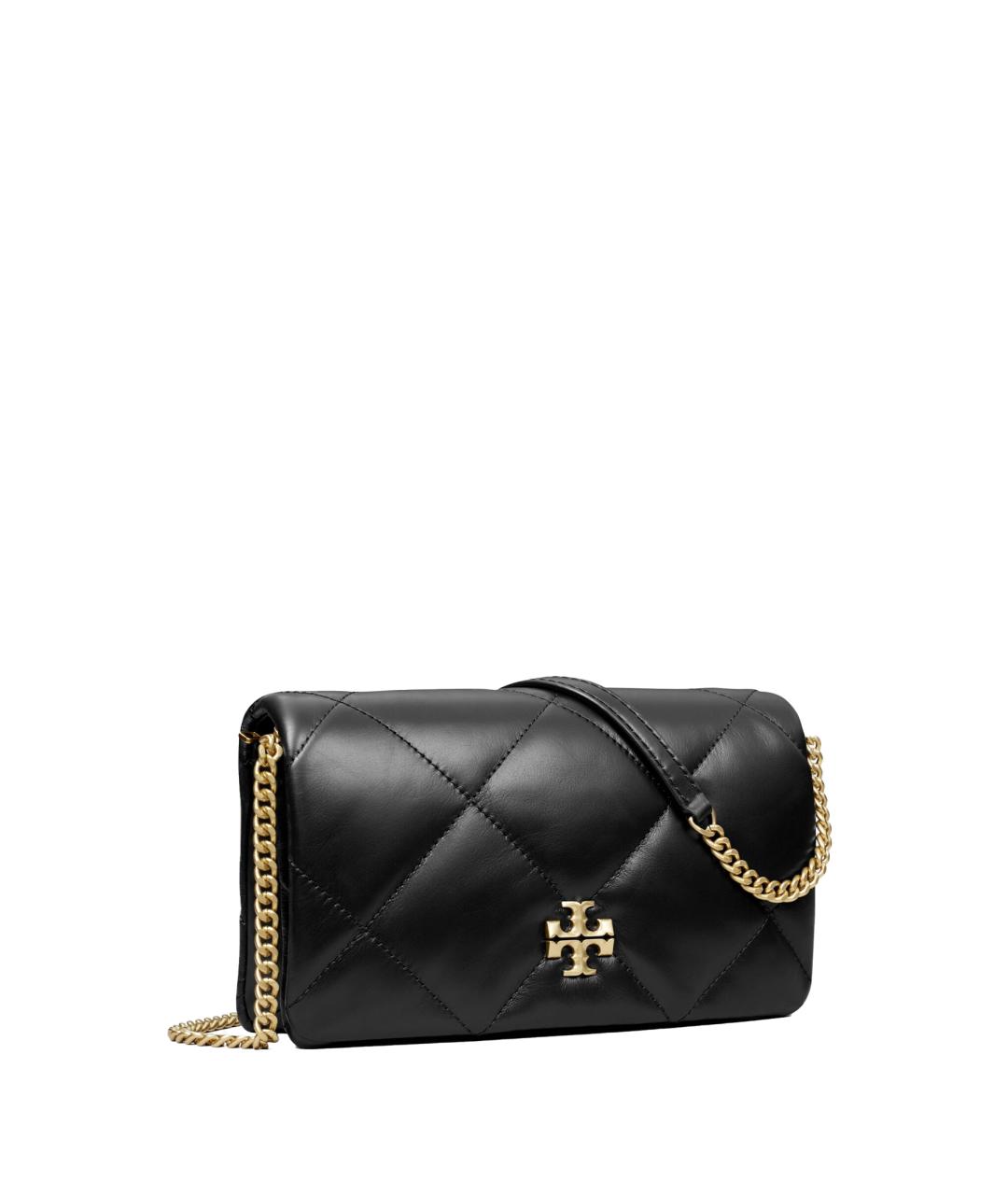 TORY BURCH Черная кожаная сумка через плечо, фото 2