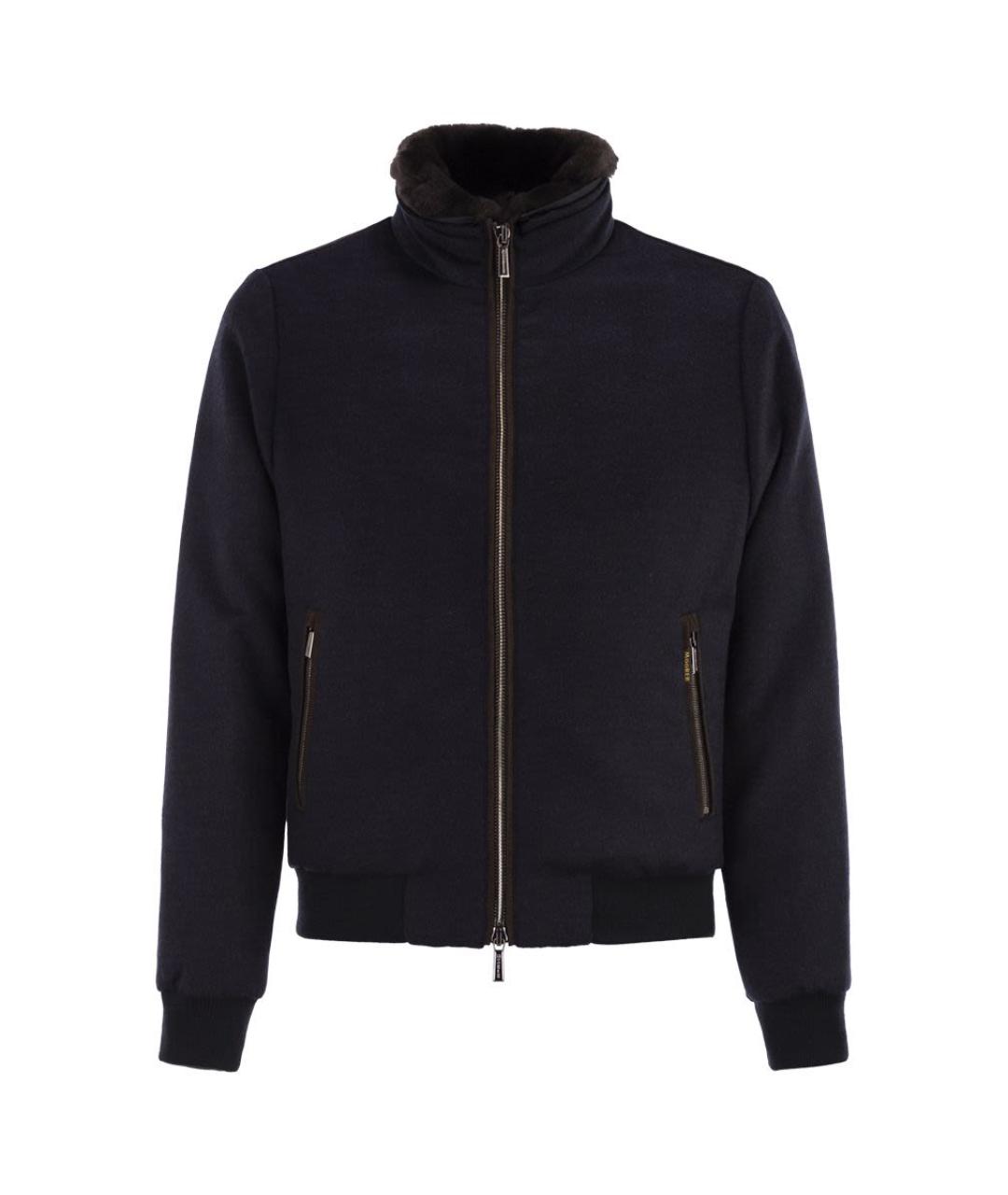 MOORER Синяя шерстяная куртка, фото 1