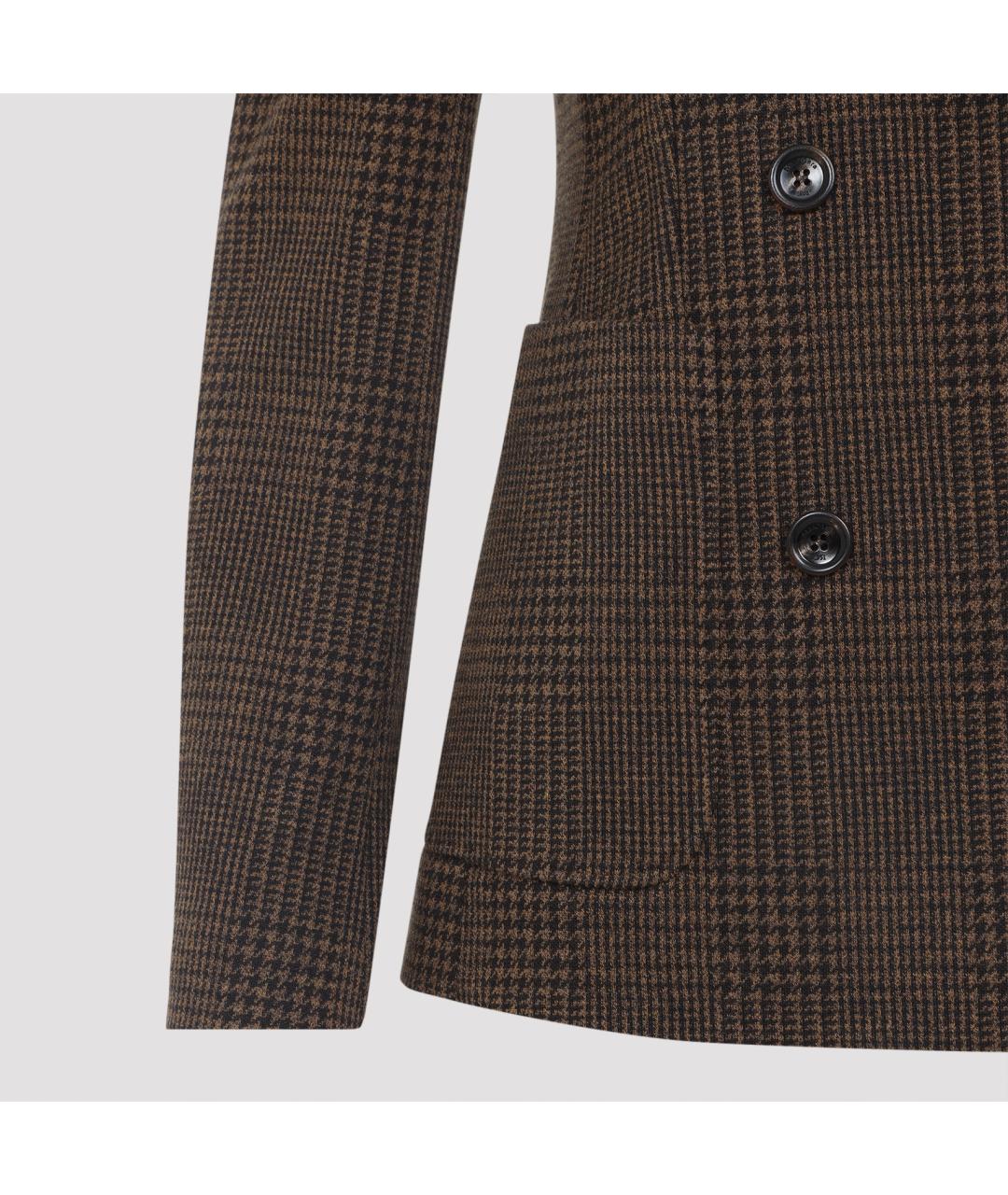 MAX MARA Коричневый жакет/пиджак, фото 3