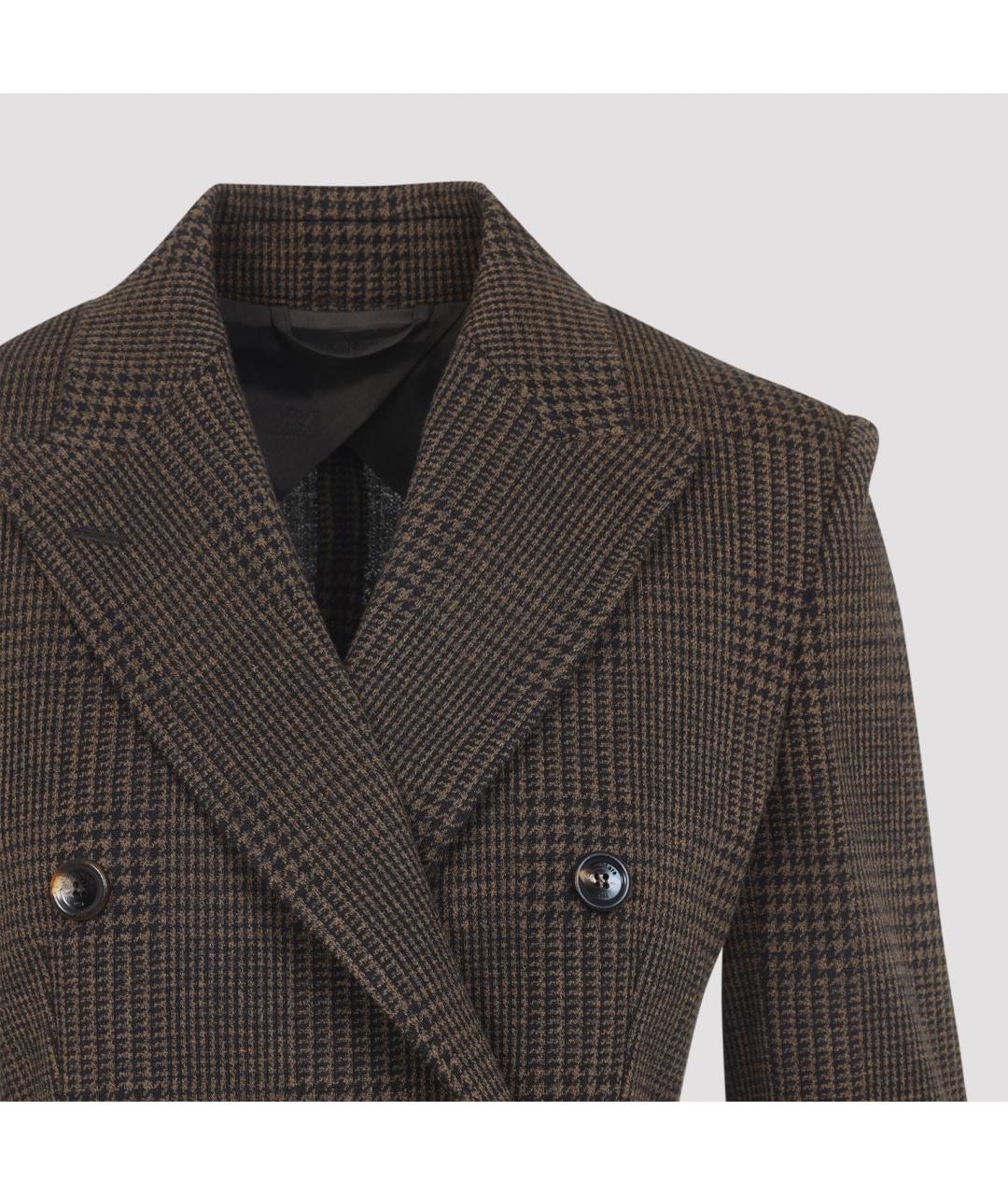 MAX MARA Коричневый жакет/пиджак, фото 4