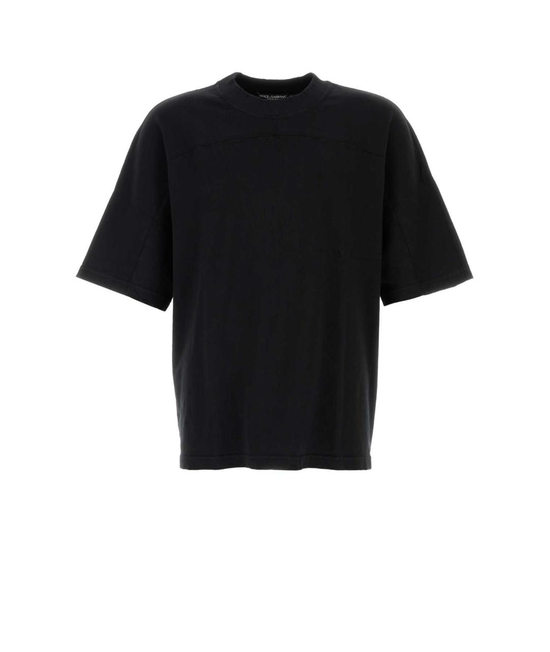 DOLCE&GABBANA Черная хлопковая футболка, фото 1