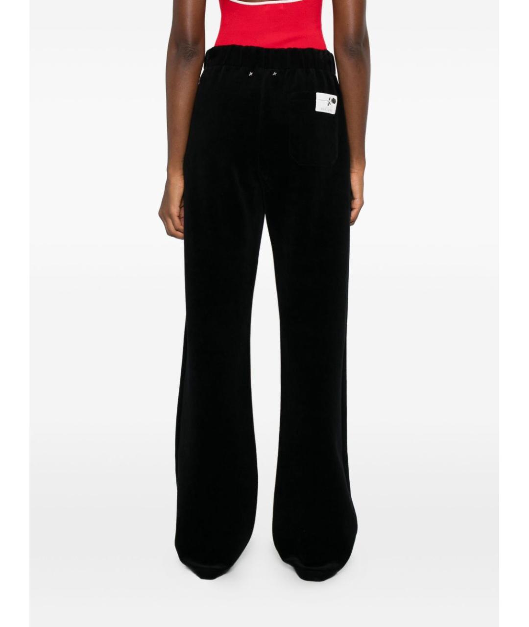 GOLDEN GOOSE DELUXE BRAND Черные хлопковые прямые брюки, фото 5