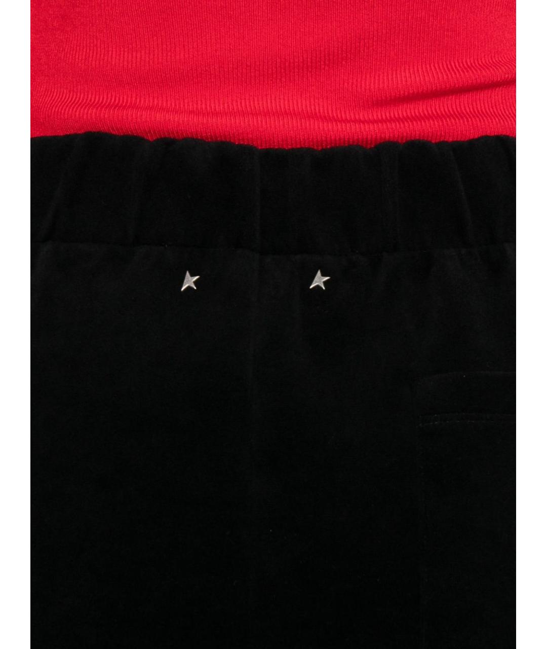 GOLDEN GOOSE DELUXE BRAND Черные хлопковые прямые брюки, фото 4