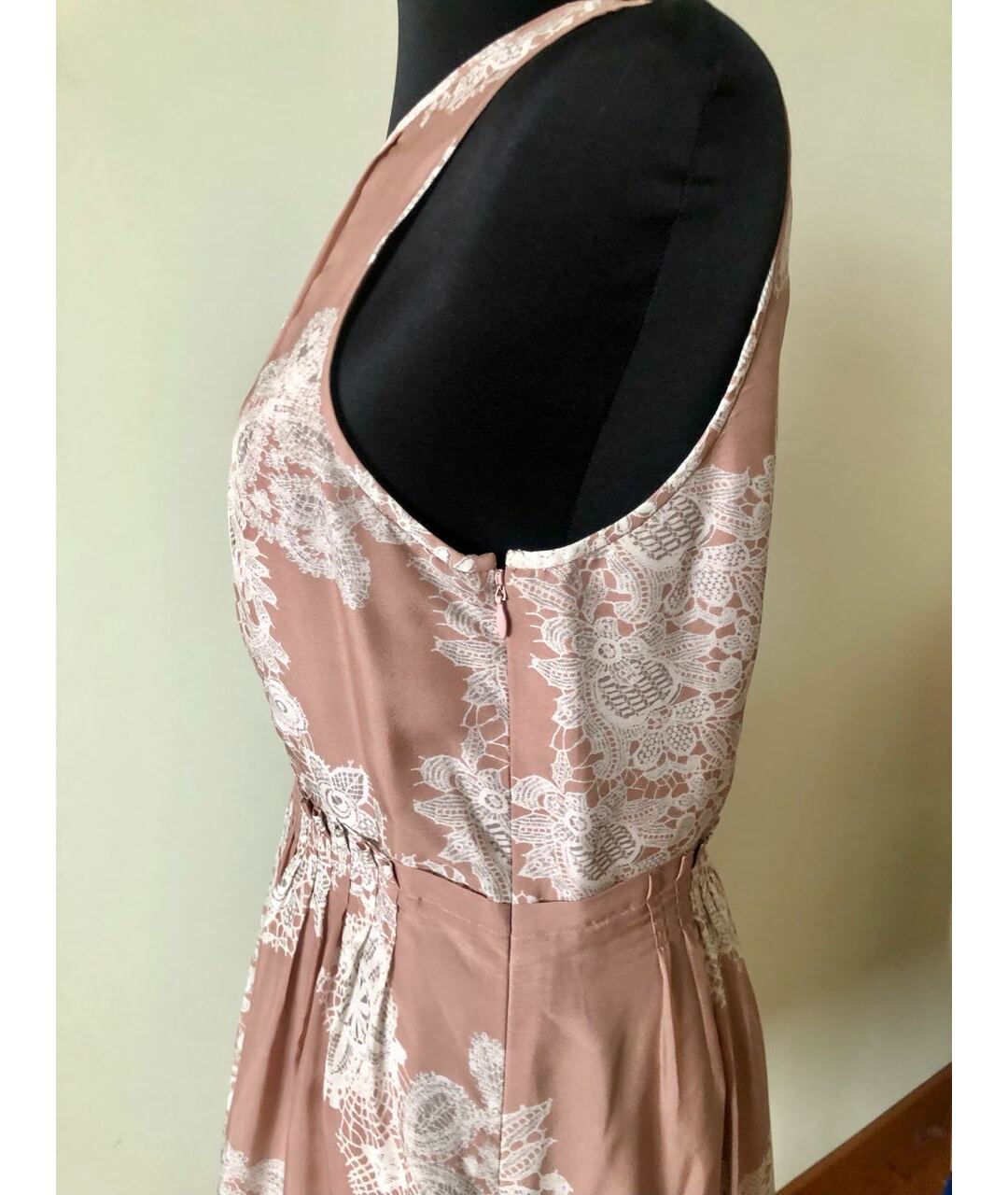 TIBI Розовое шелковое коктейльное платье, фото 4