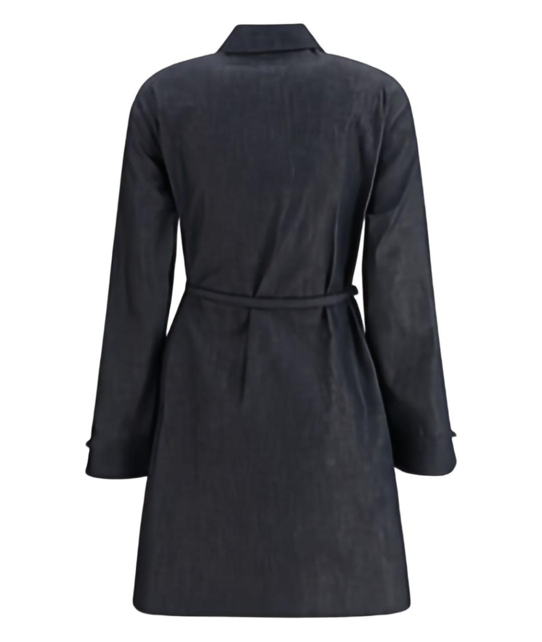 FENDI Синее хлопковое повседневное платье, фото 2