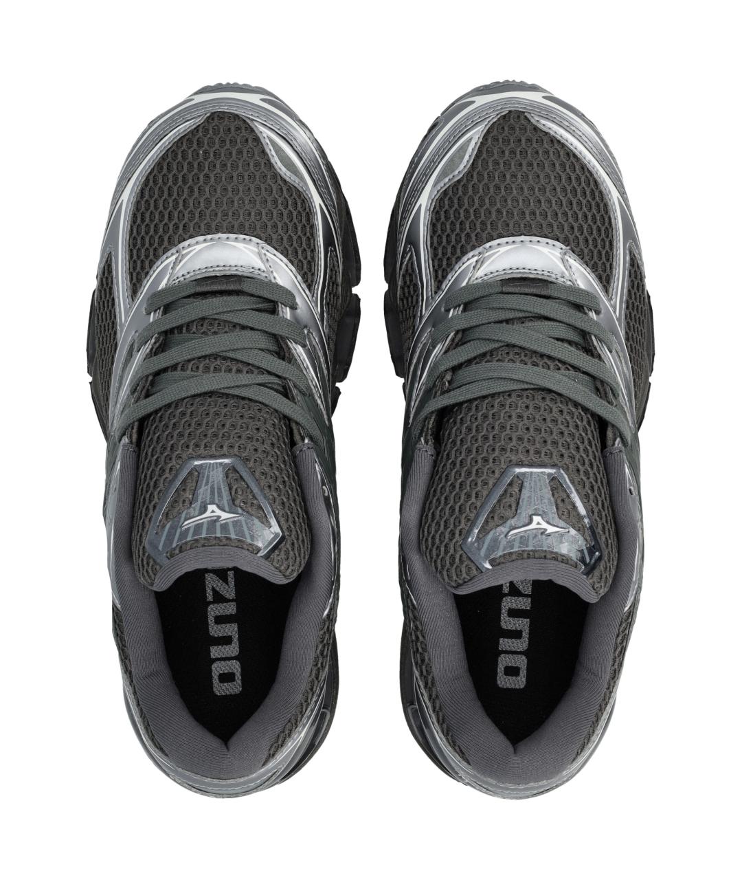 MIZUNO Черные текстильные низкие кроссовки / кеды, фото 2