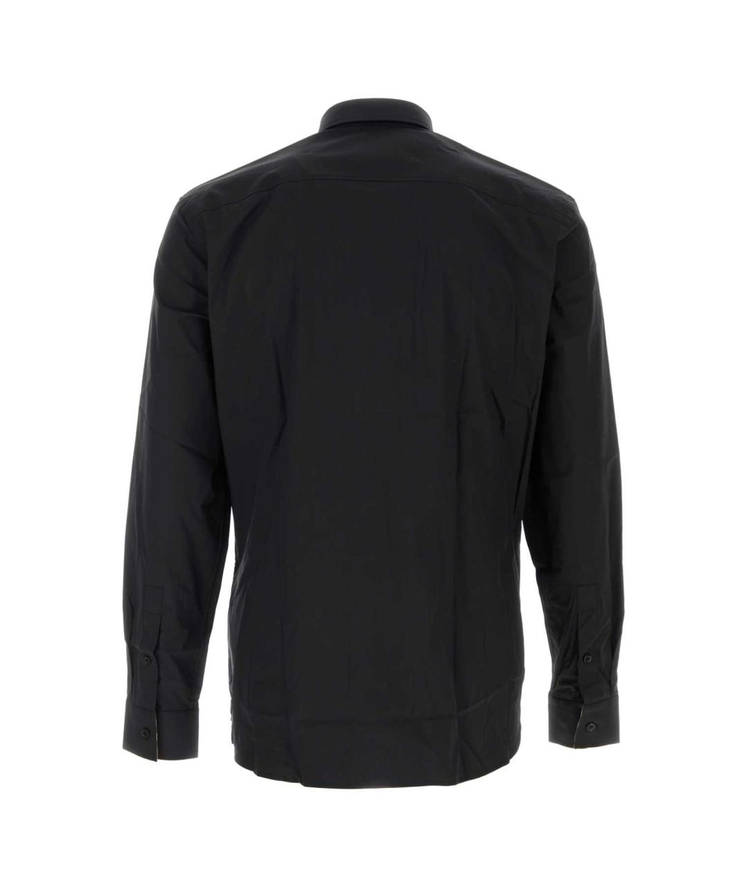 BURBERRY Черная хлопковая кэжуал рубашка, фото 2