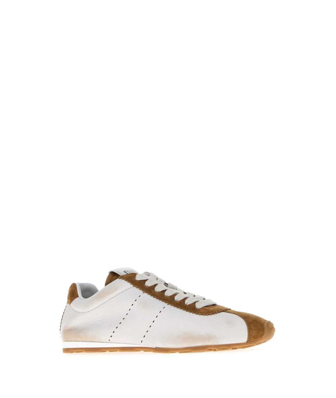 MIU MIU Мульти кожаные кроссовки, фото 2