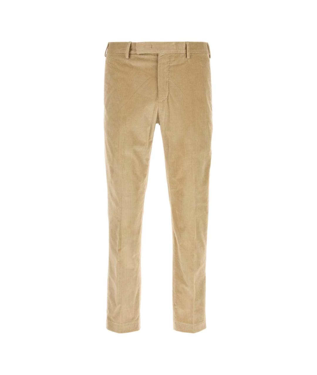 PT TORINO Бежевые хлопковые повседневные брюки, фото 1