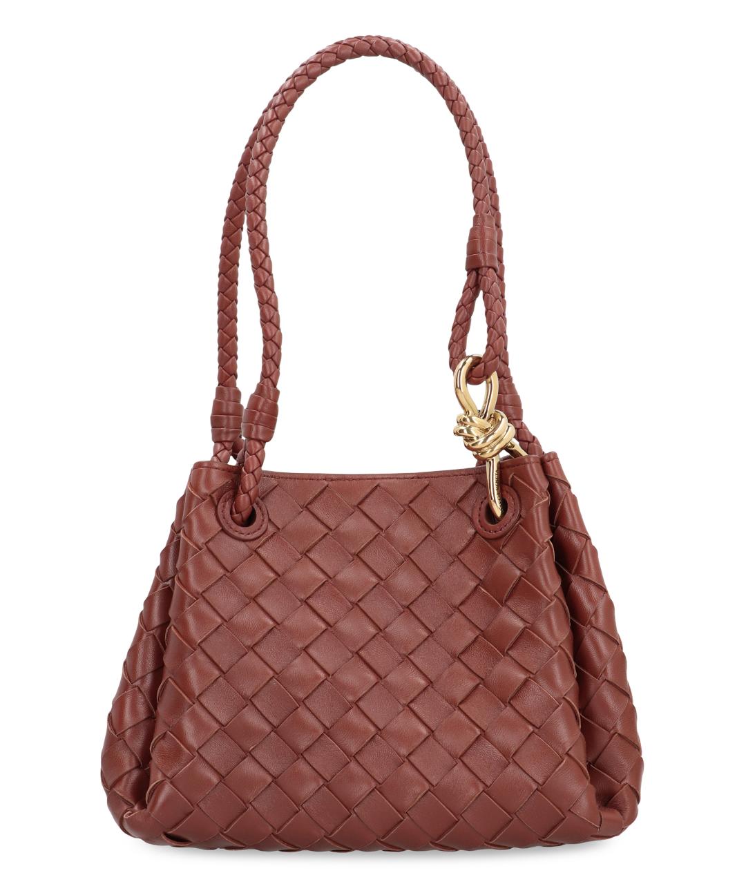 BOTTEGA VENETA Бордовая кожаная сумка тоут, фото 1
