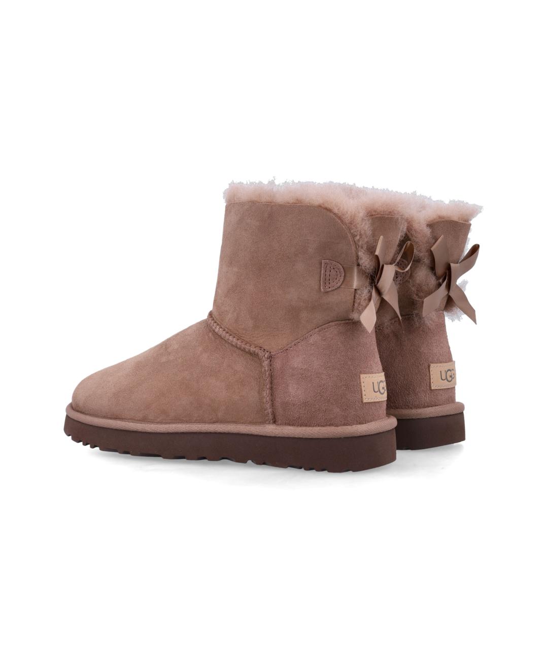 UGG AUSTRALIA Бежевые замшевые ботинки, фото 3