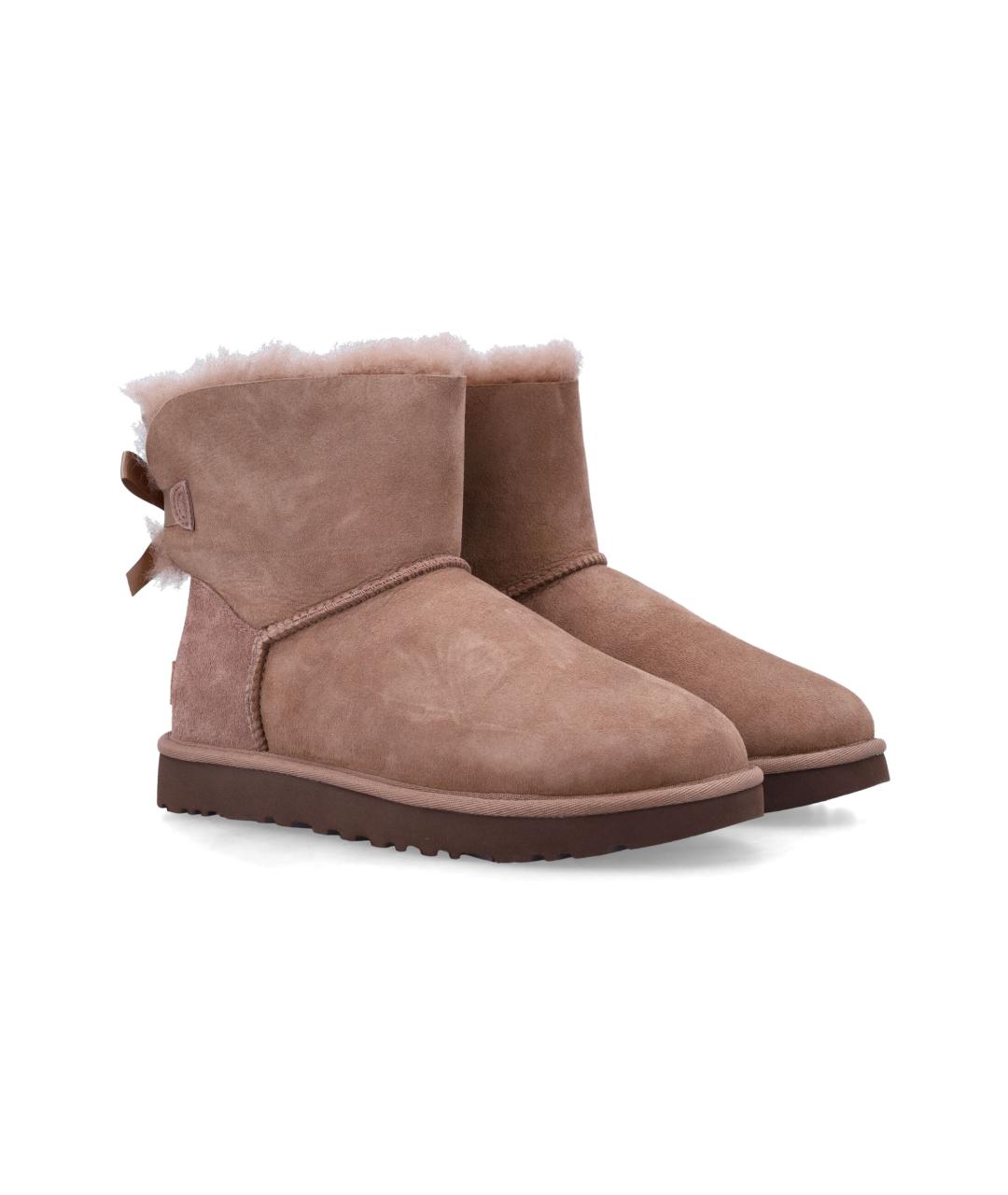 UGG AUSTRALIA Бежевые замшевые ботинки, фото 2