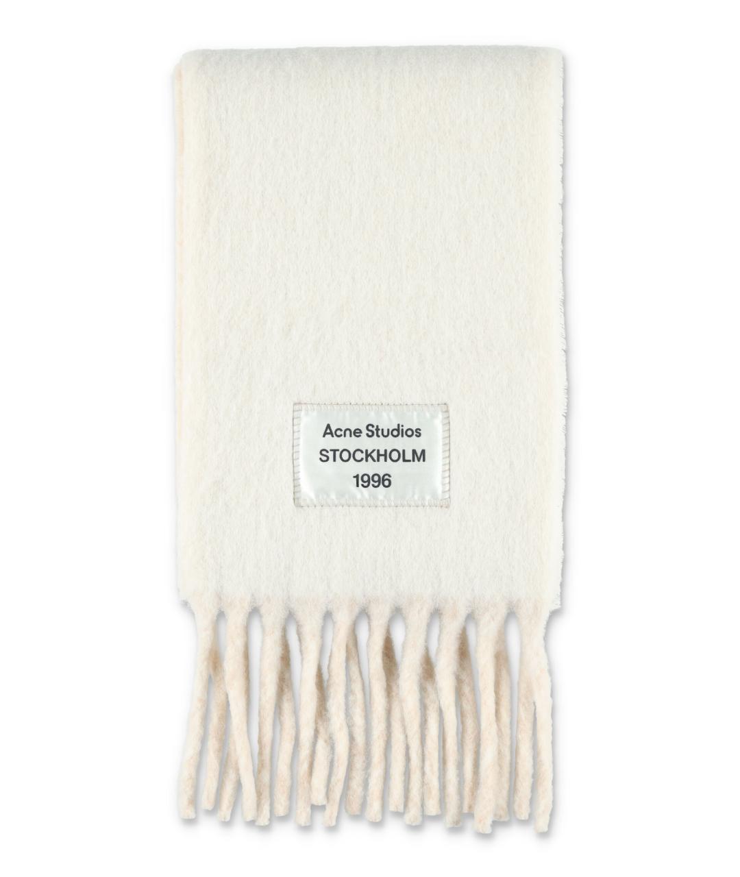 ACNE STUDIOS Бежевый шерстяной шарф, фото 1