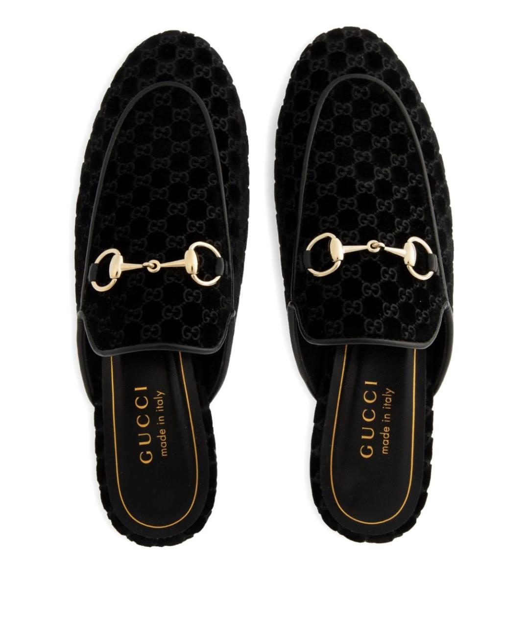 GUCCI Черные кожаные мюли, фото 4