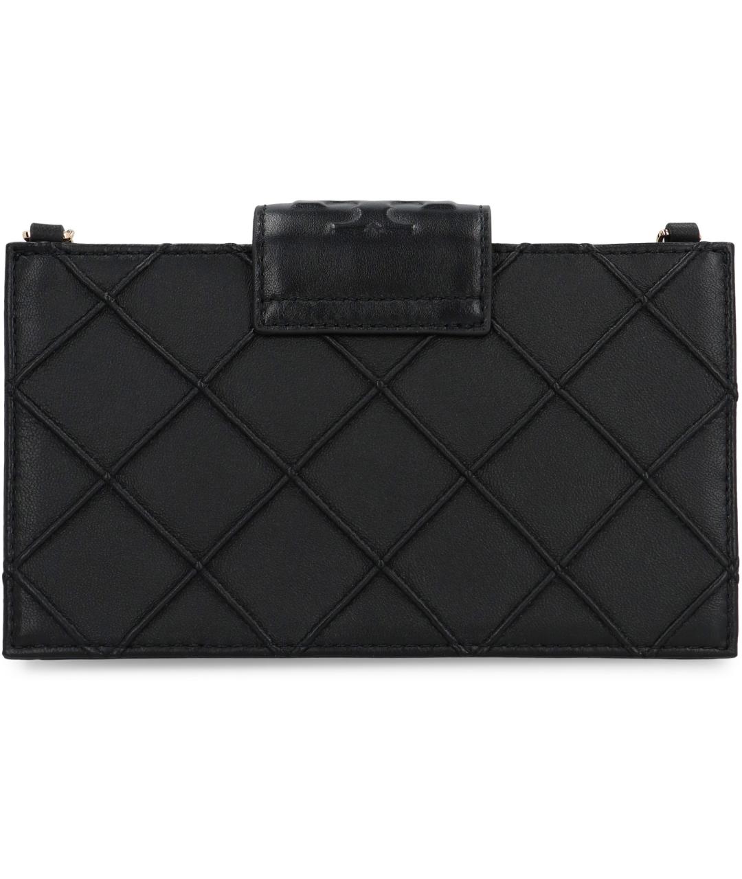 TORY BURCH Черная кожаная сумка через плечо, фото 4