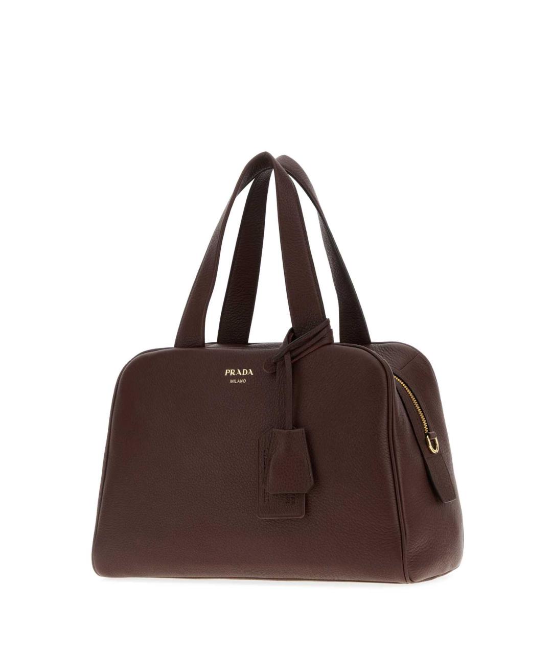 PRADA Коричневая кожаная сумка тоут, фото 2