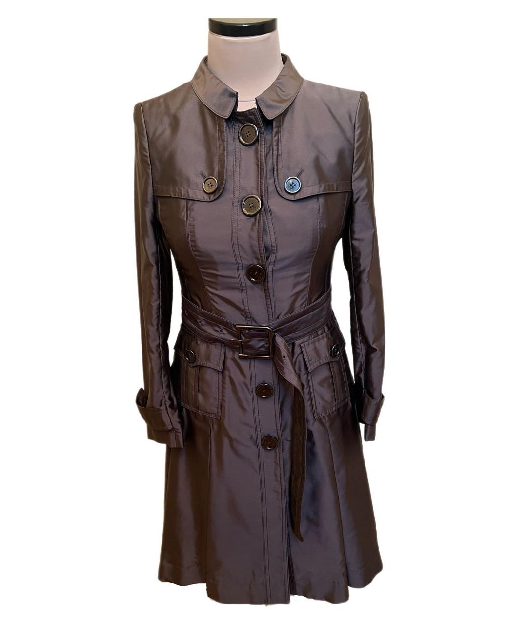 BURBERRY Мульти полиэстеровое пальто, фото 7
