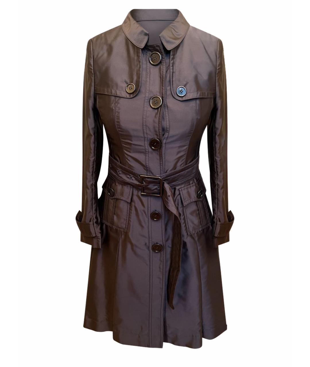 BURBERRY Мульти полиэстеровое пальто, фото 1
