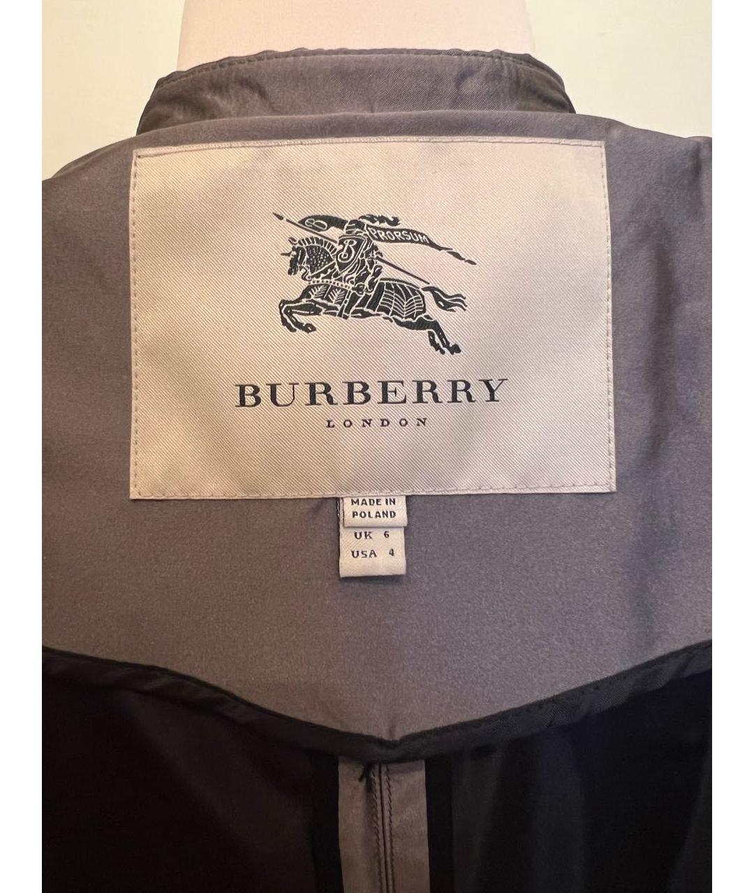 BURBERRY Мульти полиэстеровое пальто, фото 3