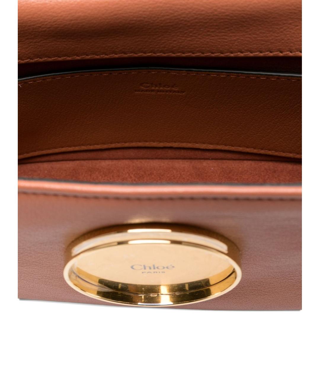 CHLOE Розовая кожаная сумка через плечо, фото 2