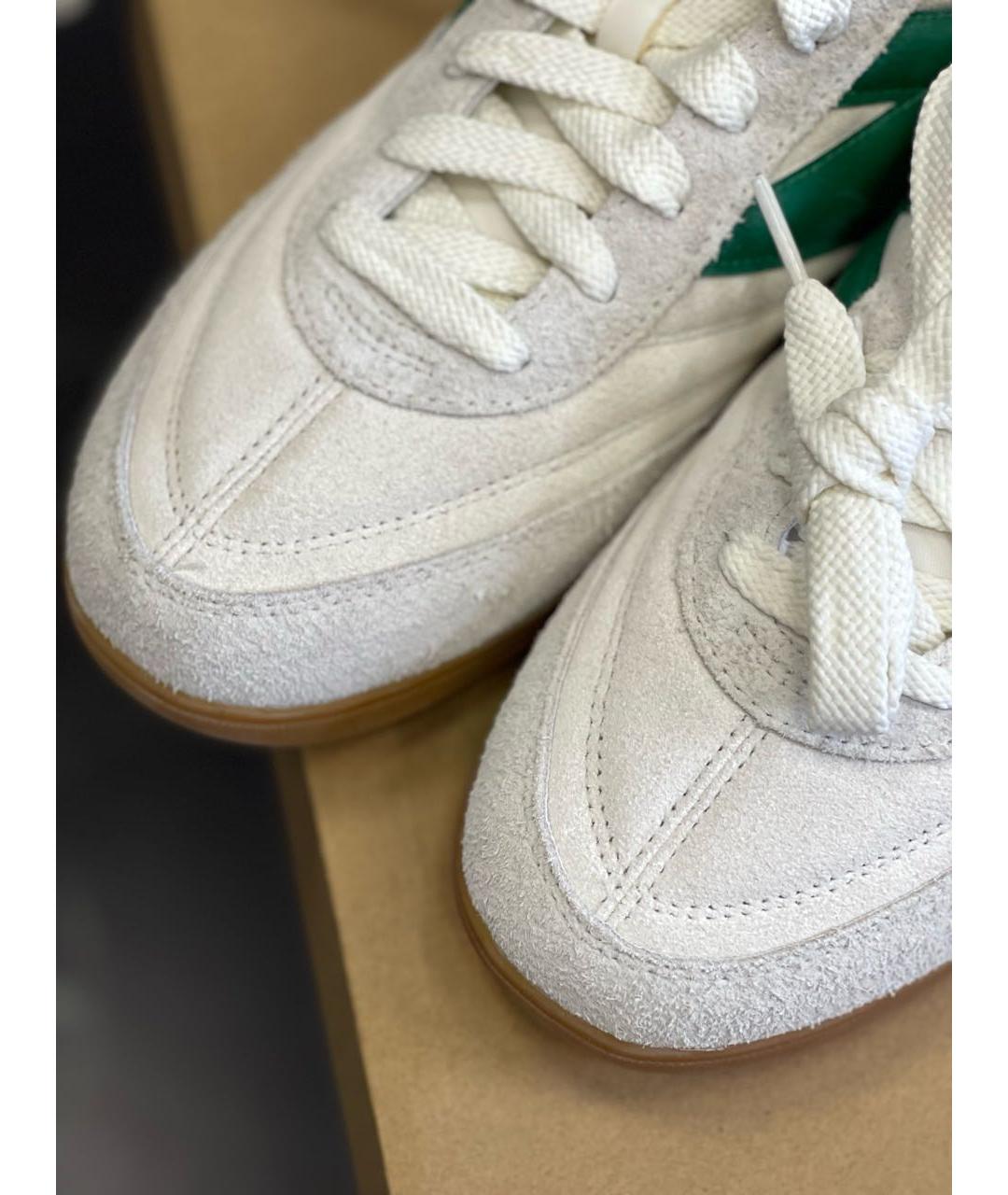 NEW BALANCE Бежевые замшевые низкие кроссовки / кеды, фото 4