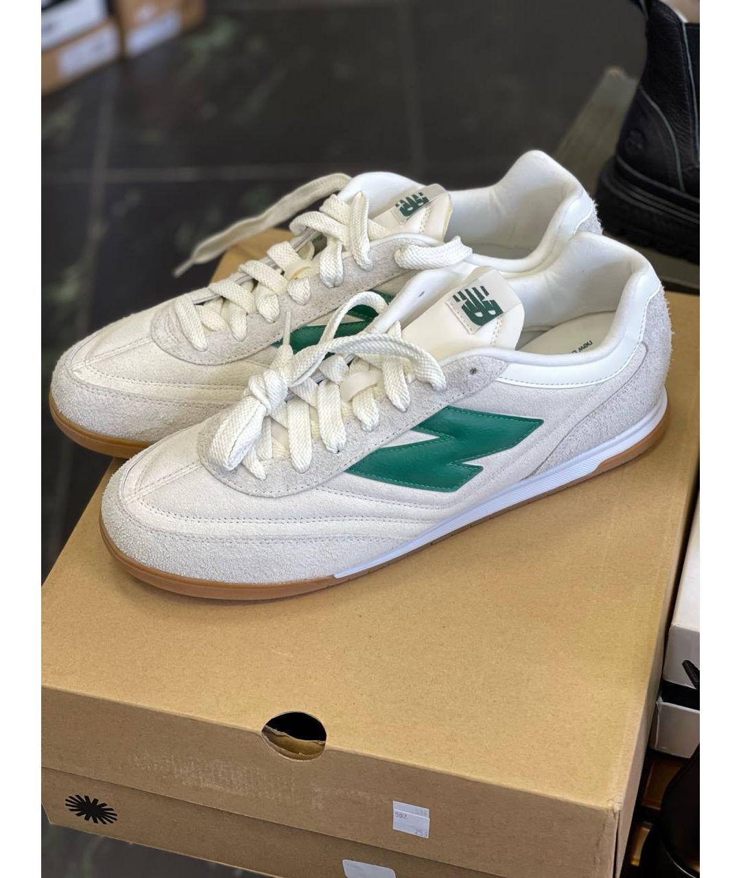NEW BALANCE Бежевые замшевые низкие кроссовки / кеды, фото 2