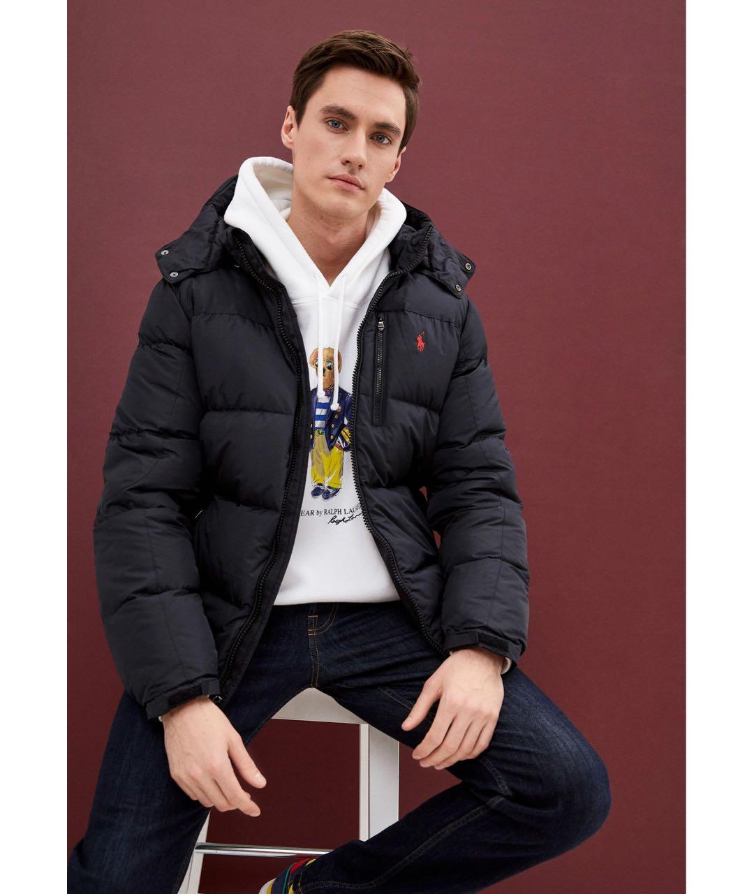POLO RALPH LAUREN Черный пуховик, фото 3