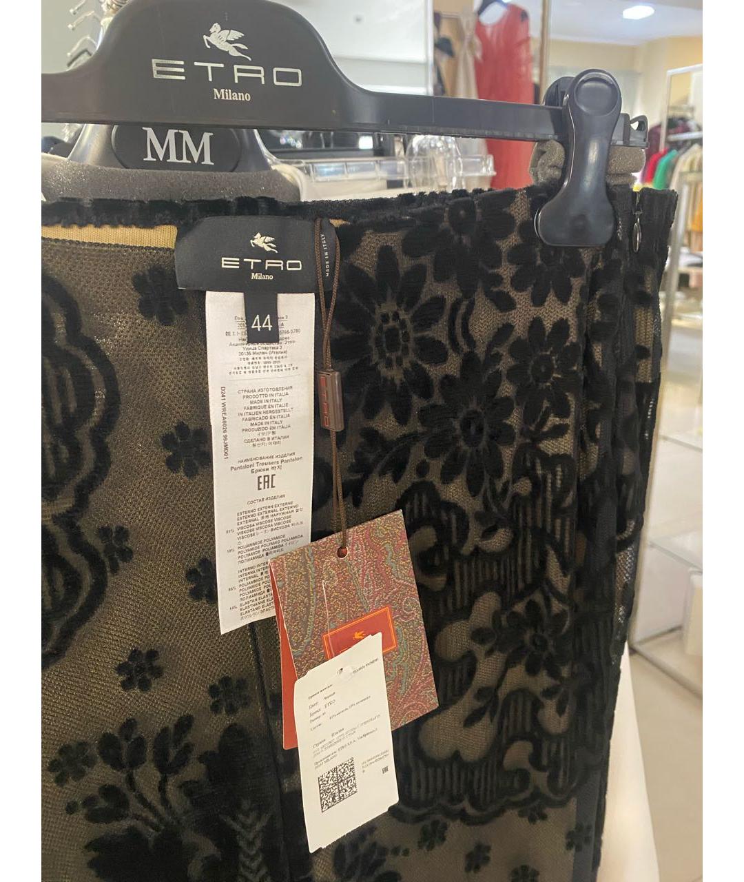 ETRO Черные брюки широкие, фото 3