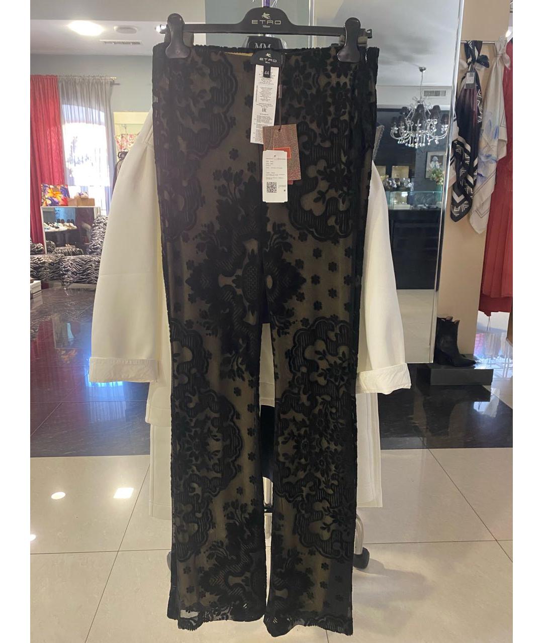 ETRO Черные брюки широкие, фото 6