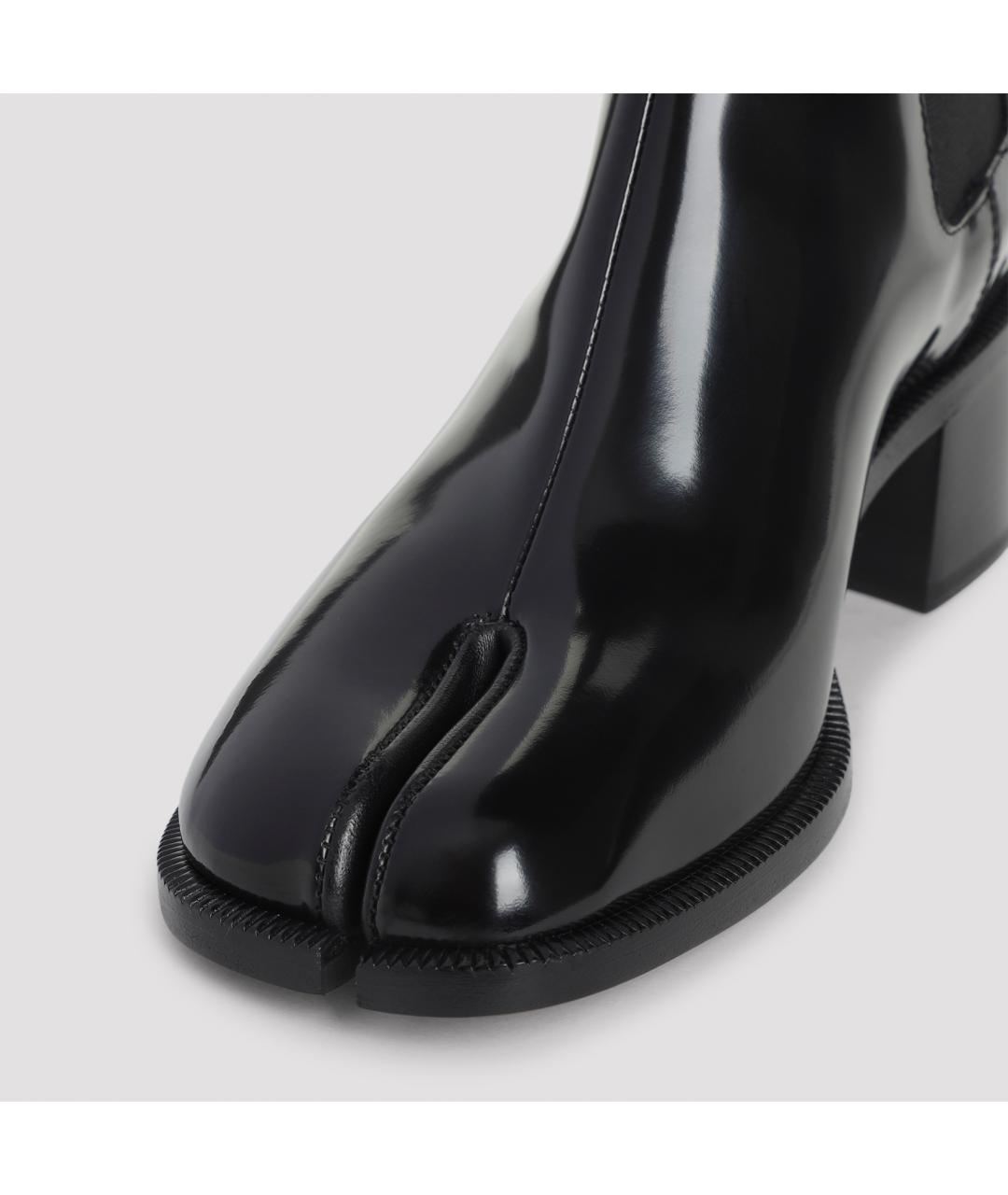 MAISON MARGIELA Черные кожаные ботильоны, фото 5