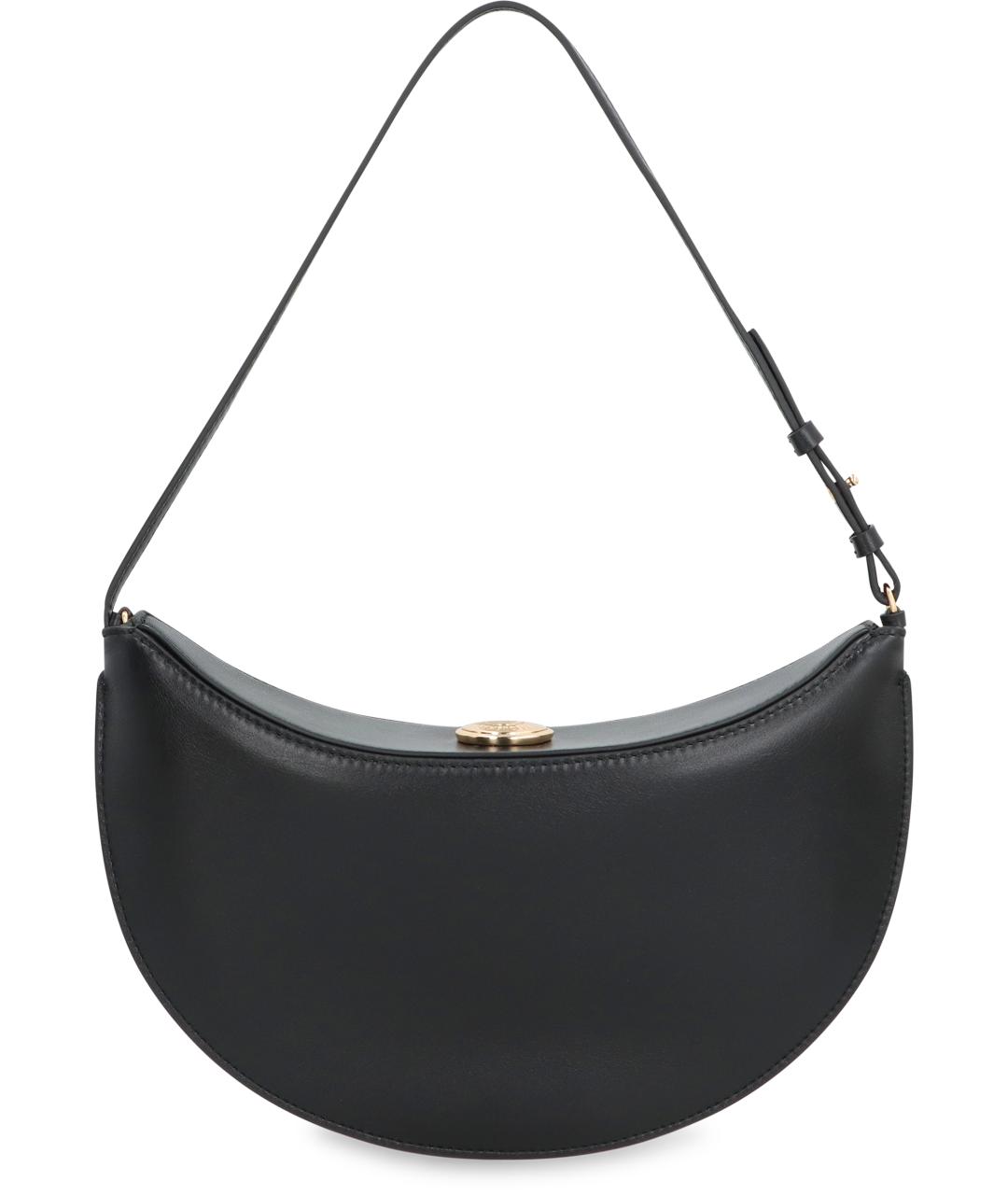 JACQUEMUS Черная кожаная сумка через плечо, фото 4