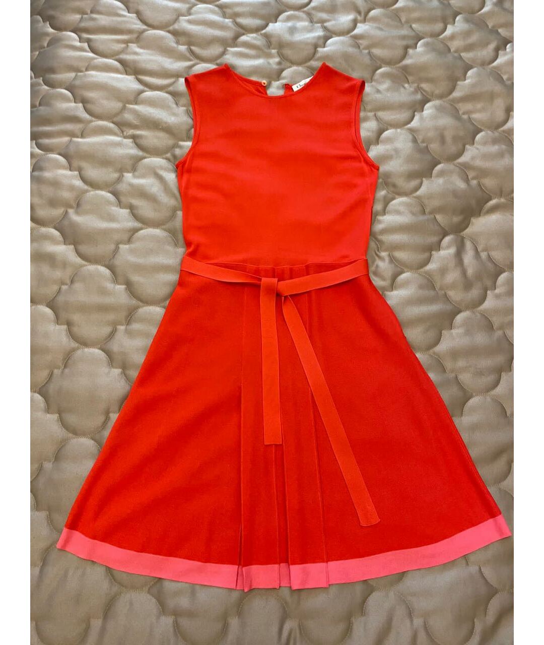 CHRISTIAN DIOR PRE-OWNED Красное вискозное повседневное платье, фото 5