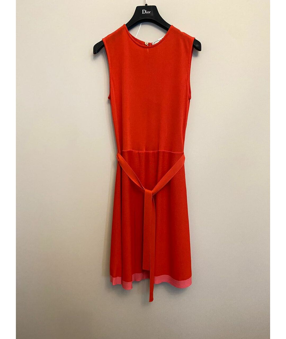 CHRISTIAN DIOR PRE-OWNED Красное вискозное повседневное платье, фото 2
